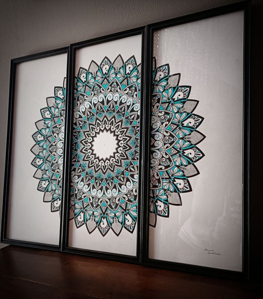 Mandala-Kunst 3 in 1 🌼