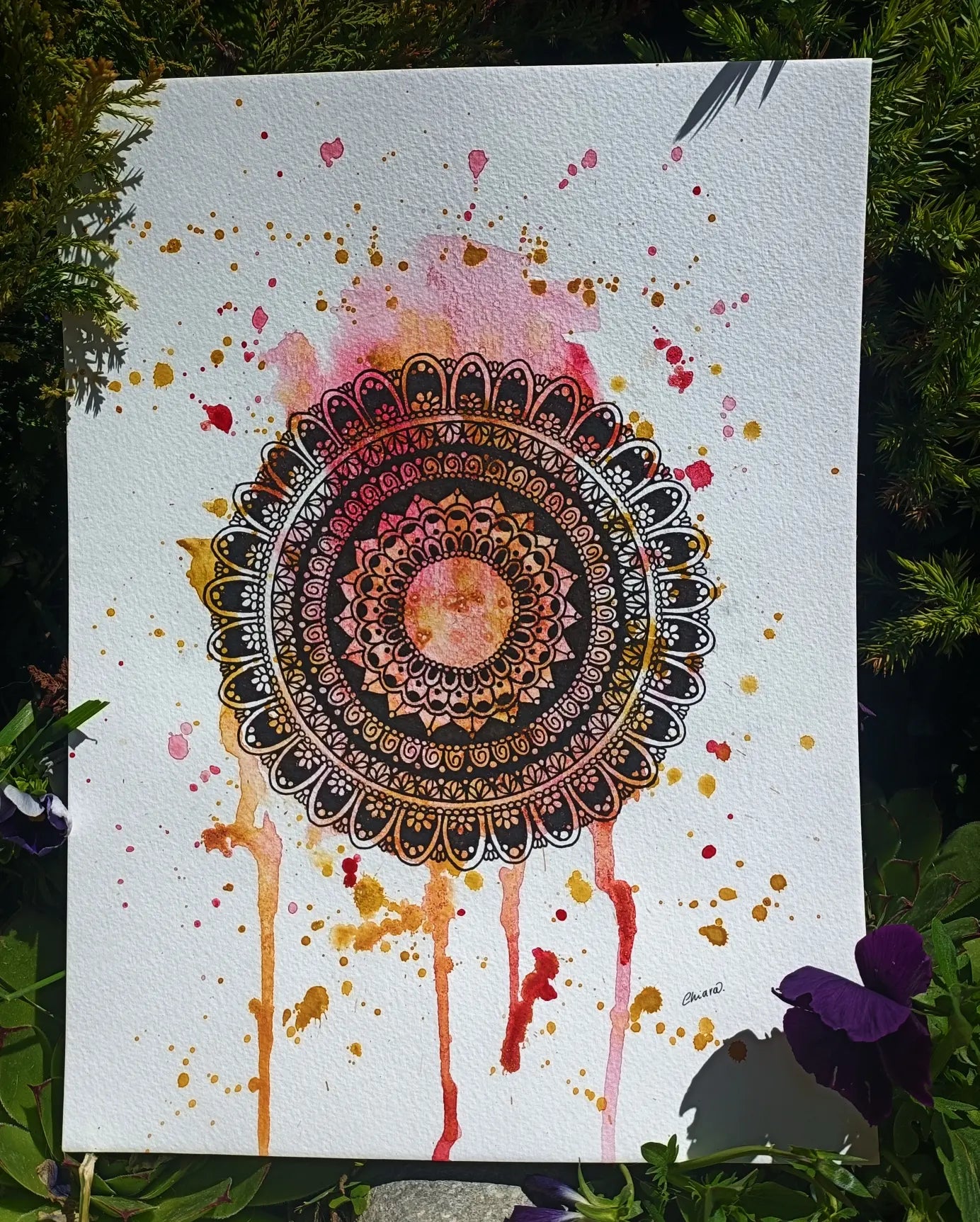Watercolour Mandala 🌼